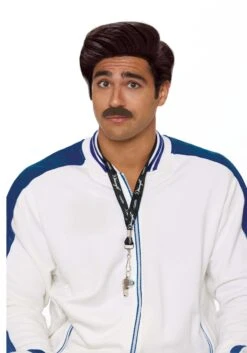 Dreamgirl Coach Wig & Moustache For Men