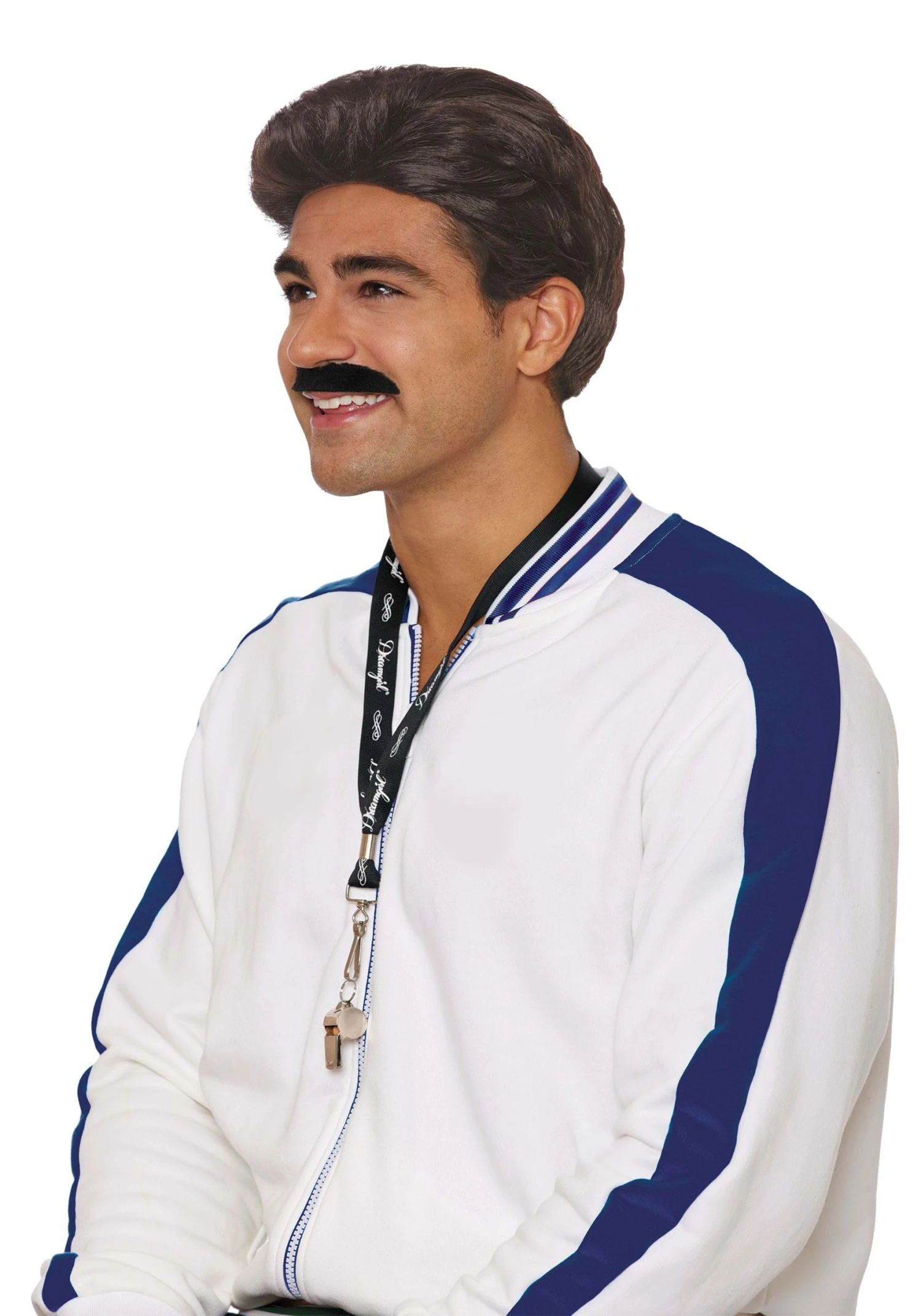 Dreamgirl Coach Wig & Moustache For Men 5 Dreamgirl Coach Wig & Moustache For Men - Image 3