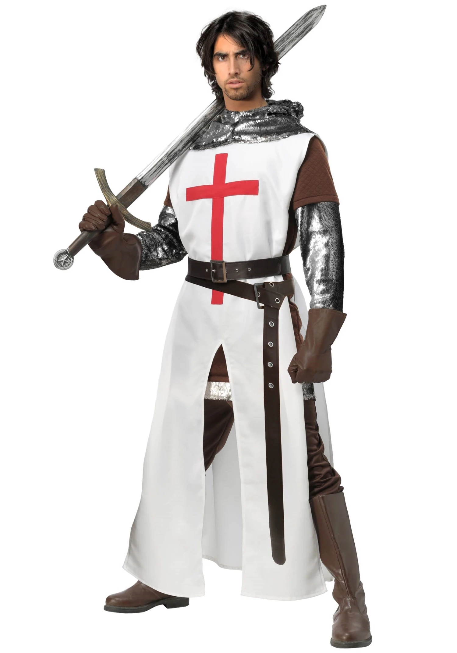 Men's Crusader Plus Size Costume 3 Men's Crusader Plus Size Costume