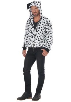 Men's Dalmatian Hoodie Costume 5 Men's Dalmatian Hoodie Costume -Halloween Costumes mens dalmatian hoodie alt 1