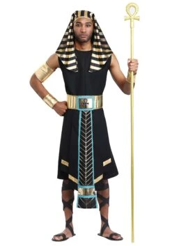 Men's Plus Size Dark Pharaoh Costume 15 Men's Plus Size Dark Pharaoh Costume -Halloween Costumes mens dark pharaoh alt 3 1