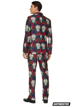 Men's Day Of The Dead Suitmeister Suit -Halloween Costumes mens day of the dead suitmiester suit back