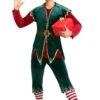 Men's Deluxe Holiday Elf Costume 1 Men's Deluxe Holiday Elf Costume -Halloween Costumes mens deluxe holiday elf costume