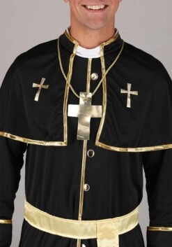 Men's Deluxe Priest Costume 6 Men's Deluxe Priest Costume -Halloween Costumes mens deluxe priest costume alt 1