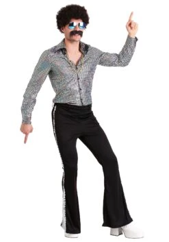 Men's Disco Ball Shirt 7 Men's Disco Ball Shirt -Halloween Costumes mens disco ball shirt alt1