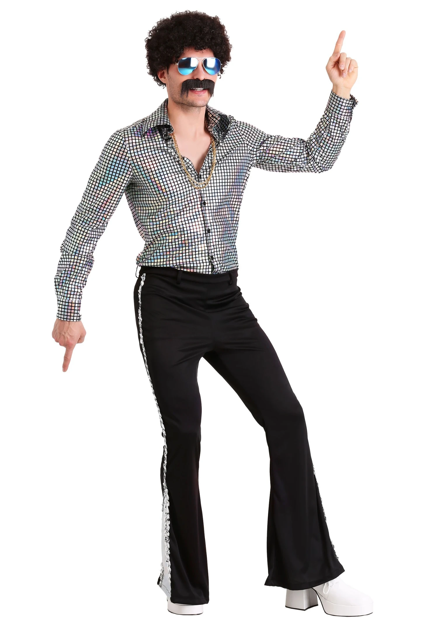 Men's Disco Ball Shirt 5 Men's Disco Ball Shirt - Image 3