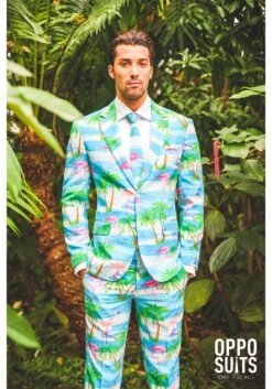 Men's OppoSuits Flamingo Suit 7 Men's OppoSuits Flamingo Suit -Halloween Costumes mens flamingo suit 2