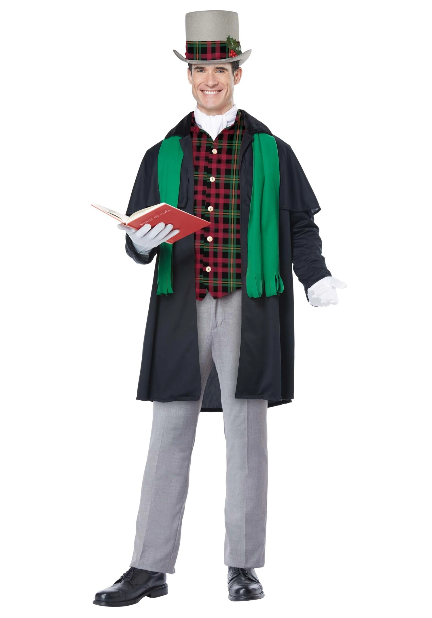 Men's Christmas Caroler Costume 3 Men's Christmas Caroler Costume