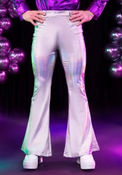 Holographic Disco Pants 9 Holographic Disco Pants -Halloween Costumes mens holographic disco pants alt 1