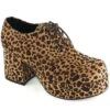 Leopard Platform Pimp Shoes For Men -Halloween Costumes mens leopard platform pimp shoe