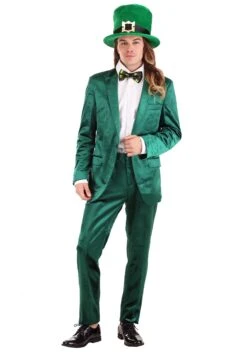 Green Leprechaun Suit Costume For Men 14 Green Leprechaun Suit Costume For Men -Halloween Costumes mens leprechaun suit costume2