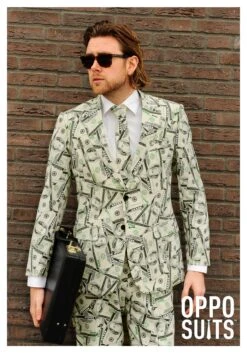 Men's OppoSuits Money Costume Suit 9 Men's OppoSuits Money Costume Suit -Halloween Costumes mens money suit alternate