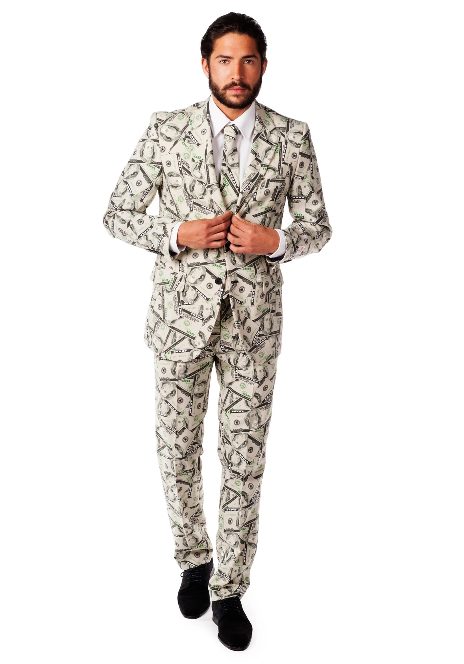 Men's OppoSuits Money Costume Suit 3 Men's OppoSuits Money Costume Suit