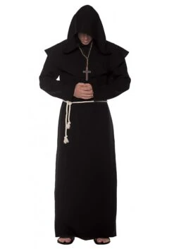 Monk Black Robe Costume For Men