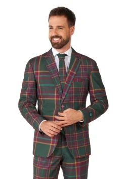 Opposuits Mixed Tartan Suit For Men -Halloween Costumes mens opposuits mixed tartan suit alt 2
