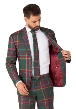Opposuits Mixed Tartan Suit For Men -Halloween Costumes mens opposuits mixed tartan suit alt 3