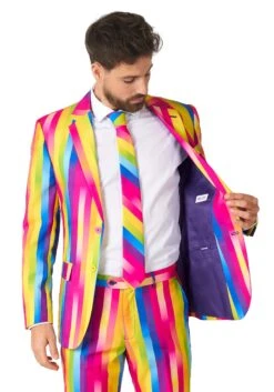 Opposuits Rainbow Glaze Suit For Men 12 Opposuits Rainbow Glaze Suit For Men -Halloween Costumes mens opposuits rainbow glaze suit alt 3