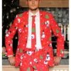 Men's OppoSuits Red Christmas Costume Suit
