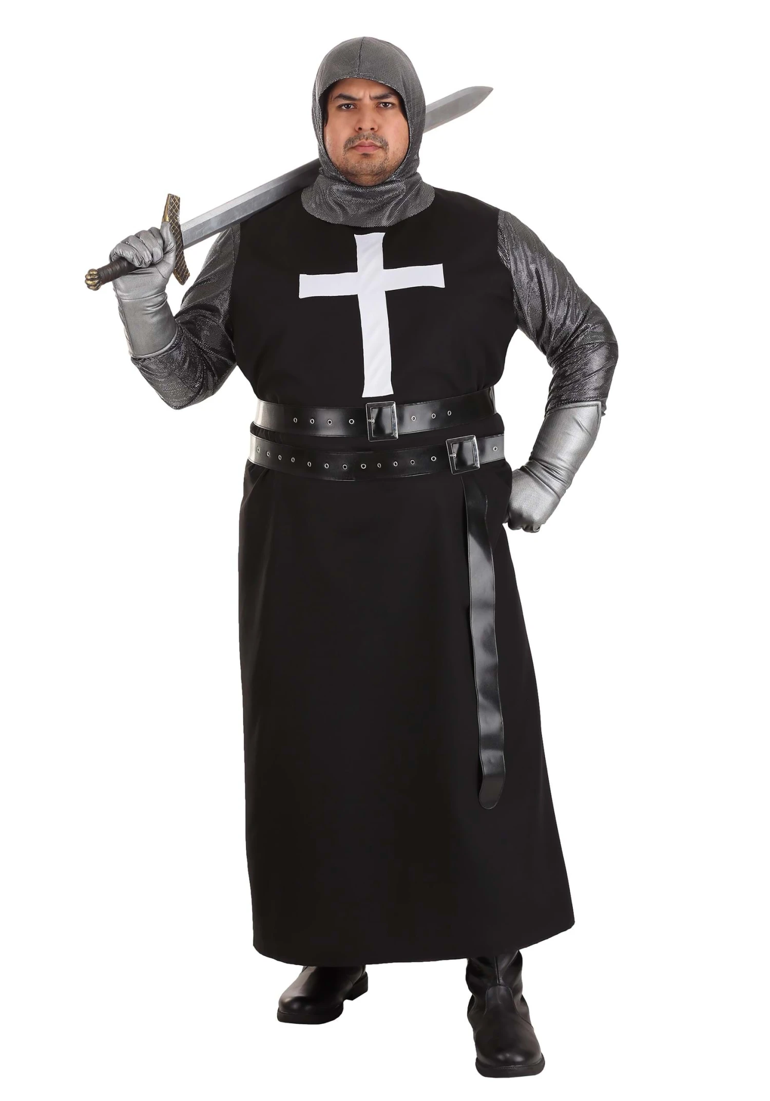 Plus Size Dark Crusader Men's Costume 3 Plus Size Dark Crusader Men's Costume