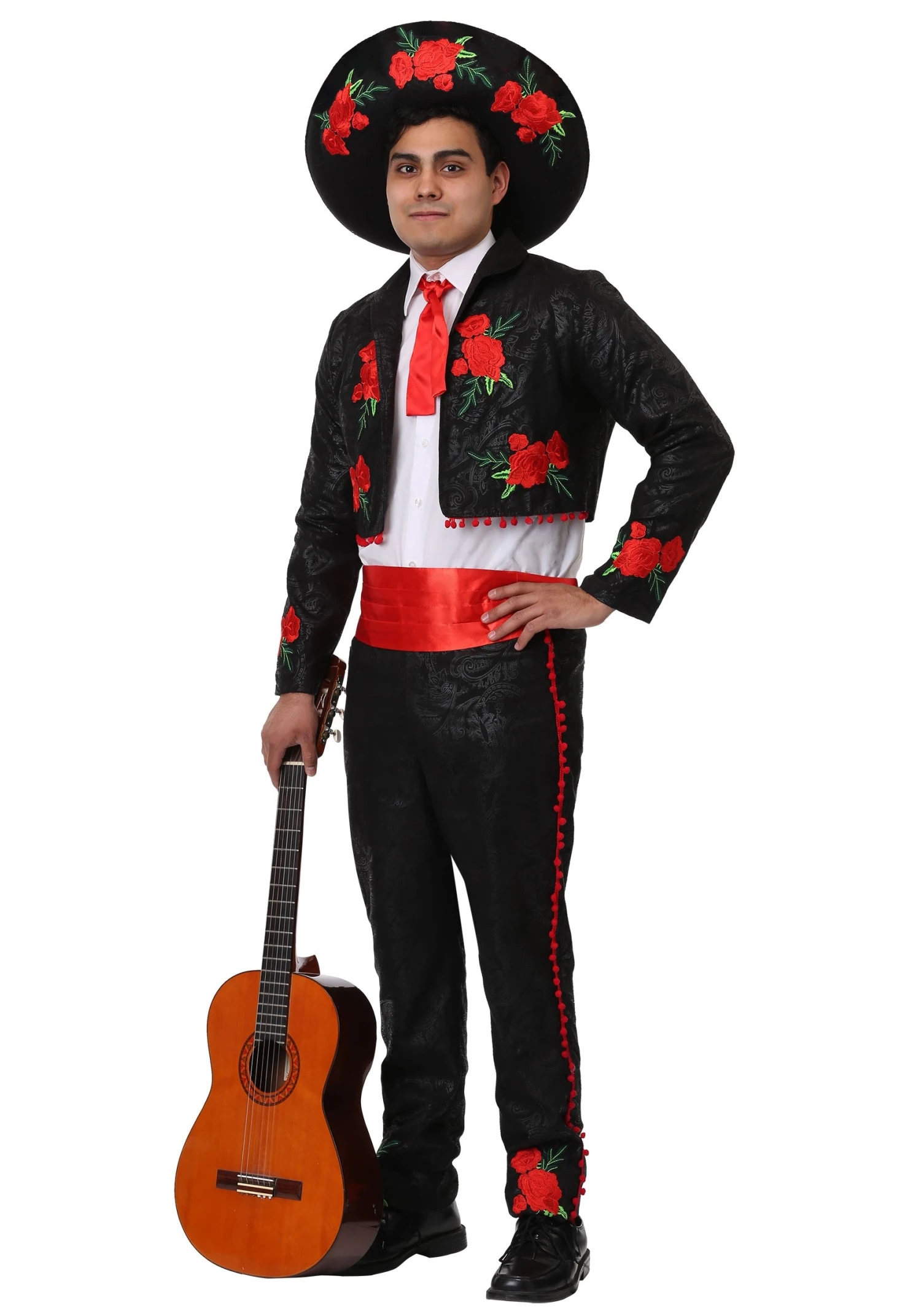 Men's Plus Size Mariachi Costume 3 Men's Plus Size Mariachi Costume
