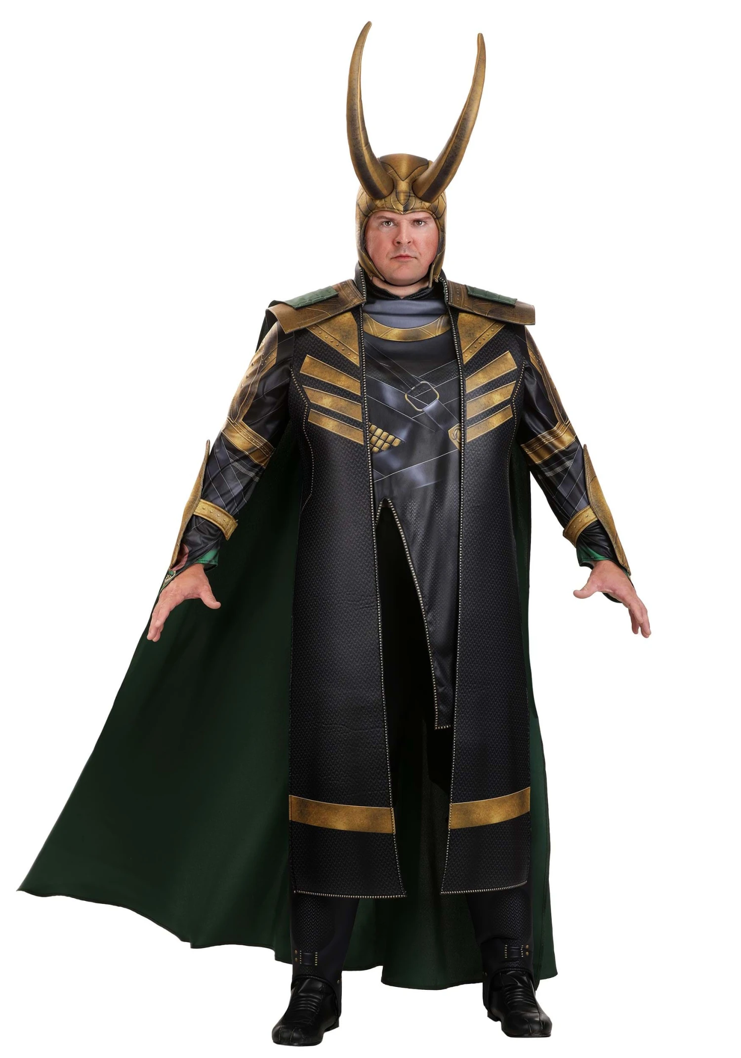 JAZWARES Men's Plus Size Premium Marvel Loki Costume 3 JAZWARES Men's Plus Size Premium Marvel Loki Costume