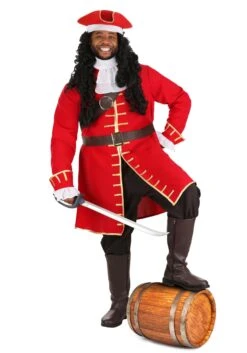 Men's Plus Size Rum Captain Costume