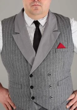 Plus Size Ruthless Gangster Men's Costume 11 Plus Size Ruthless Gangster Men's Costume -Halloween Costumes mens plus size ruthless gangster costume alt 2