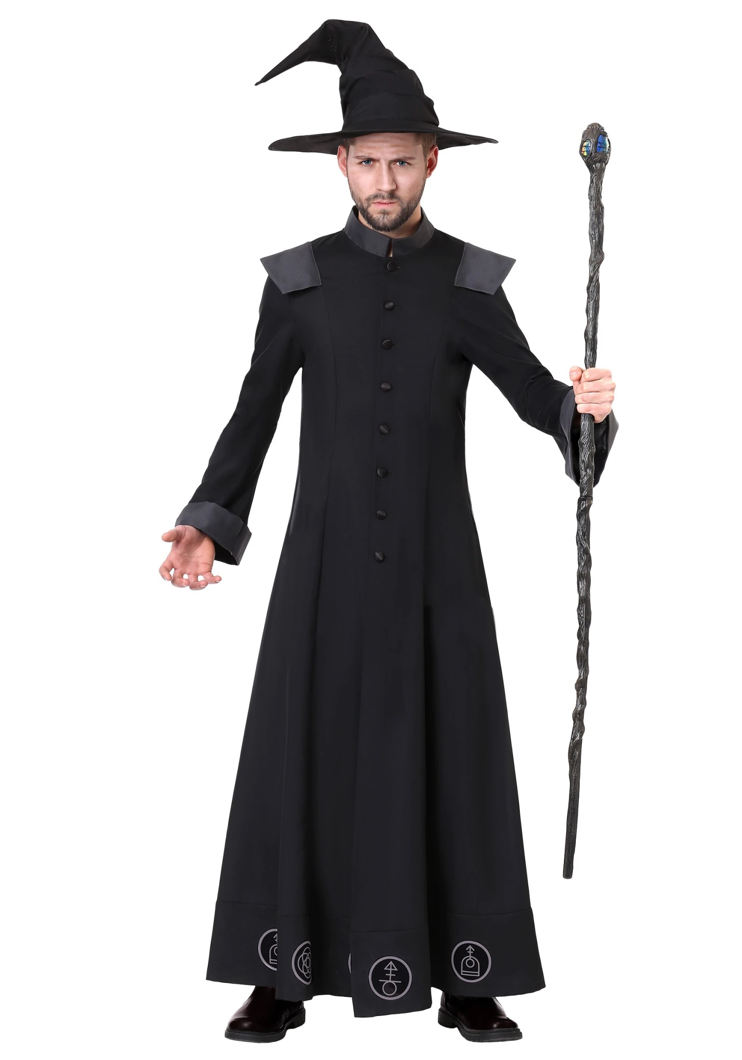 Men's Plus Size Warlock Costume 3 Men's Plus Size Warlock Costume