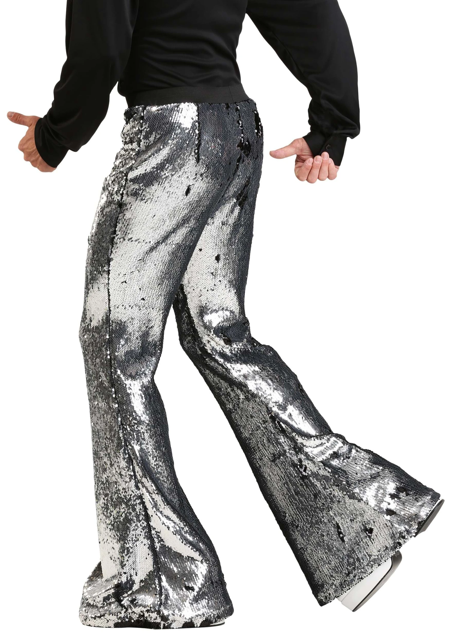 Men's Reversible Sequin Disco Pants 8 Men's Reversible Sequin Disco Pants - Image 6