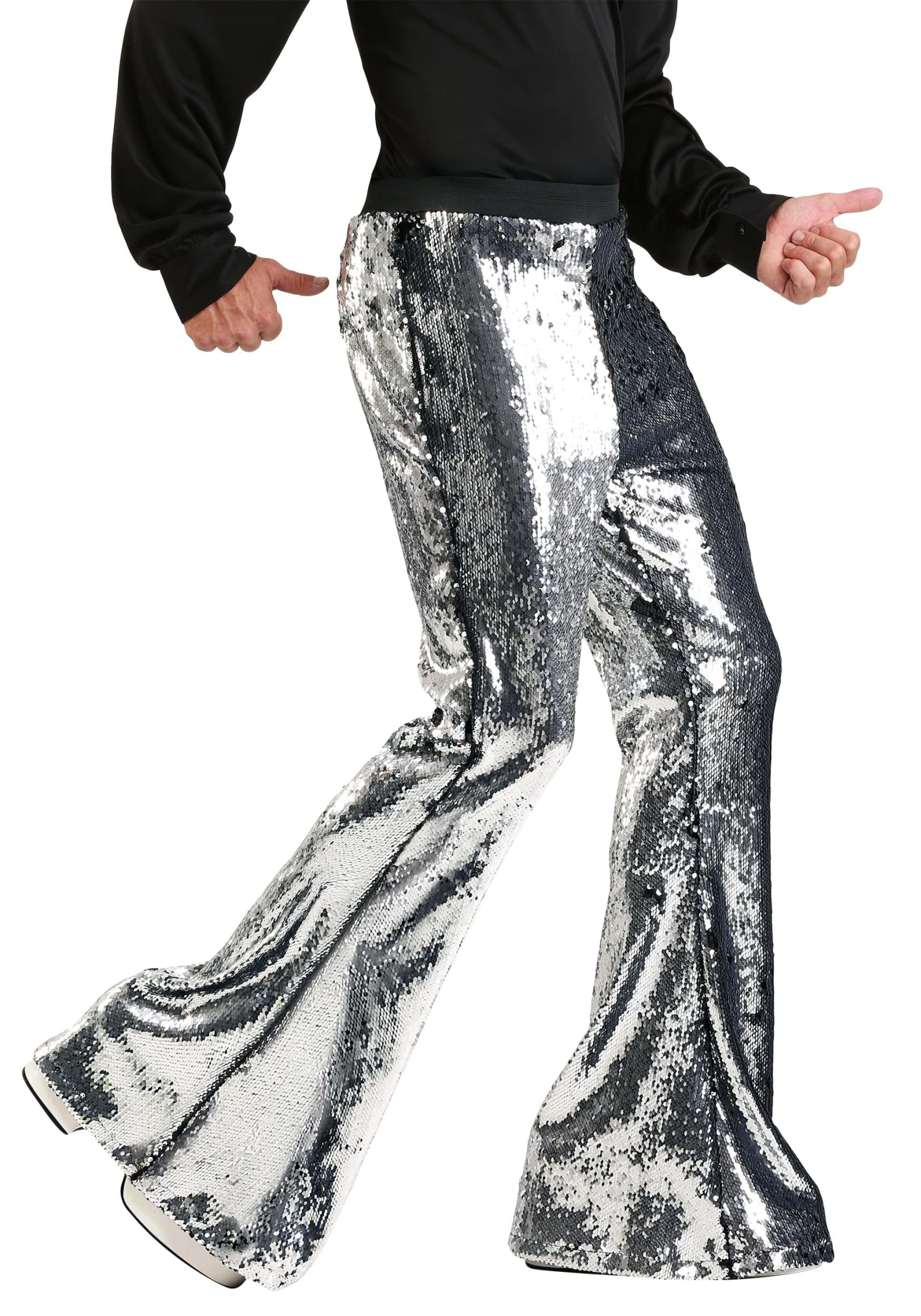 Men's Reversible Sequin Disco Pants 9 Men's Reversible Sequin Disco Pants - Image 7