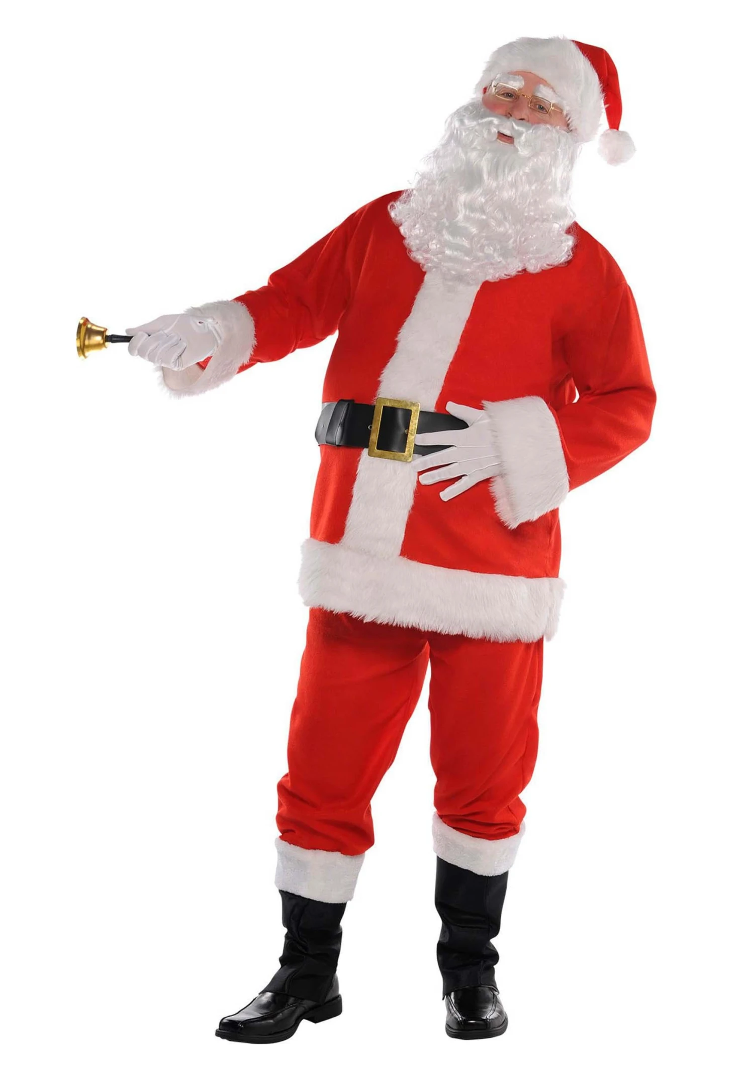 AMSCAN Men's Seasonal Santa Suit Pullover Costume 3 AMSCAN Men's Seasonal Santa Suit Pullover Costume
