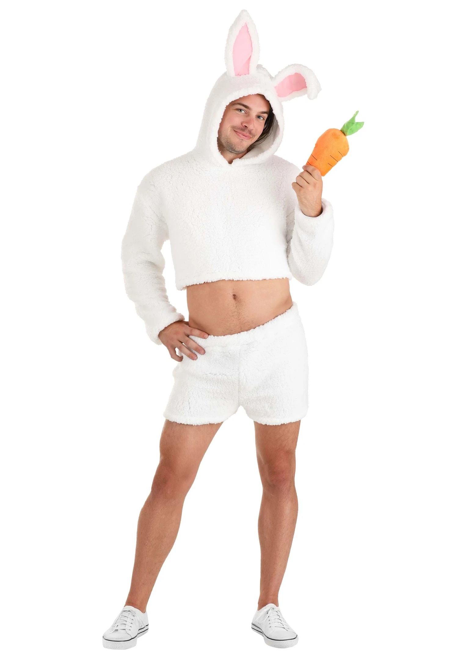Men's Sexy White Bunny Costume 3 Men's Sexy White Bunny Costume