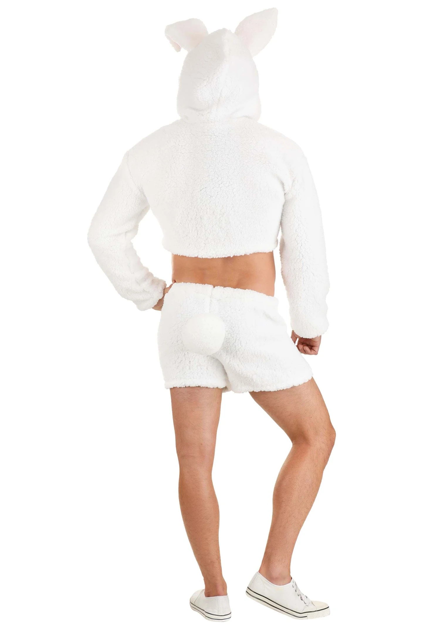 Men's Sexy White Bunny Costume 4 Men's Sexy White Bunny Costume - Image 2