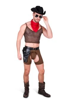 CowBoy Men's Sexy Costume 6 CowBoy Men's Sexy Costume -Halloween Costumes mens sexy cowboy costume alt 1 1