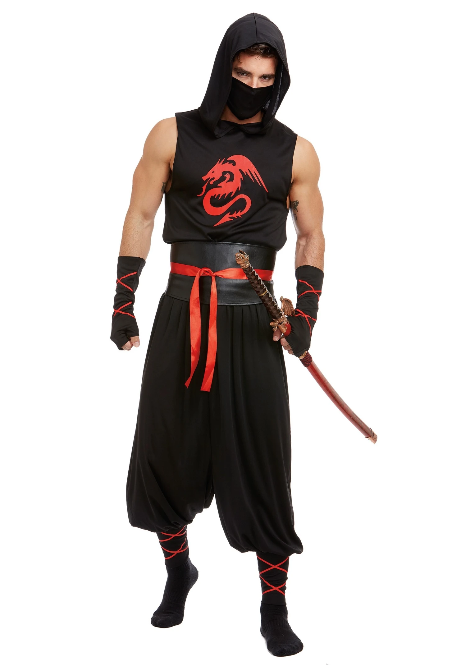 Dreamgirl Men's Ninja Costume 3 Dreamgirl Men's Ninja Costume