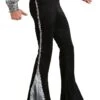 Men's Silver Sequin Disco Pants -Halloween Costumes mens silver sequin disco pants