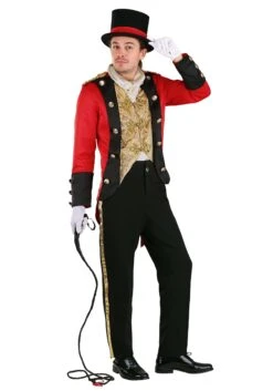 Spotlight Ringmaster Men's Costume 9 Spotlight Ringmaster Men's Costume -Halloween Costumes mens spotlight ringmaster costume alt 5