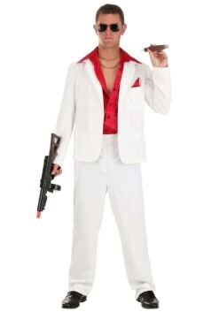 Suave 80s Gangster Costume For Men