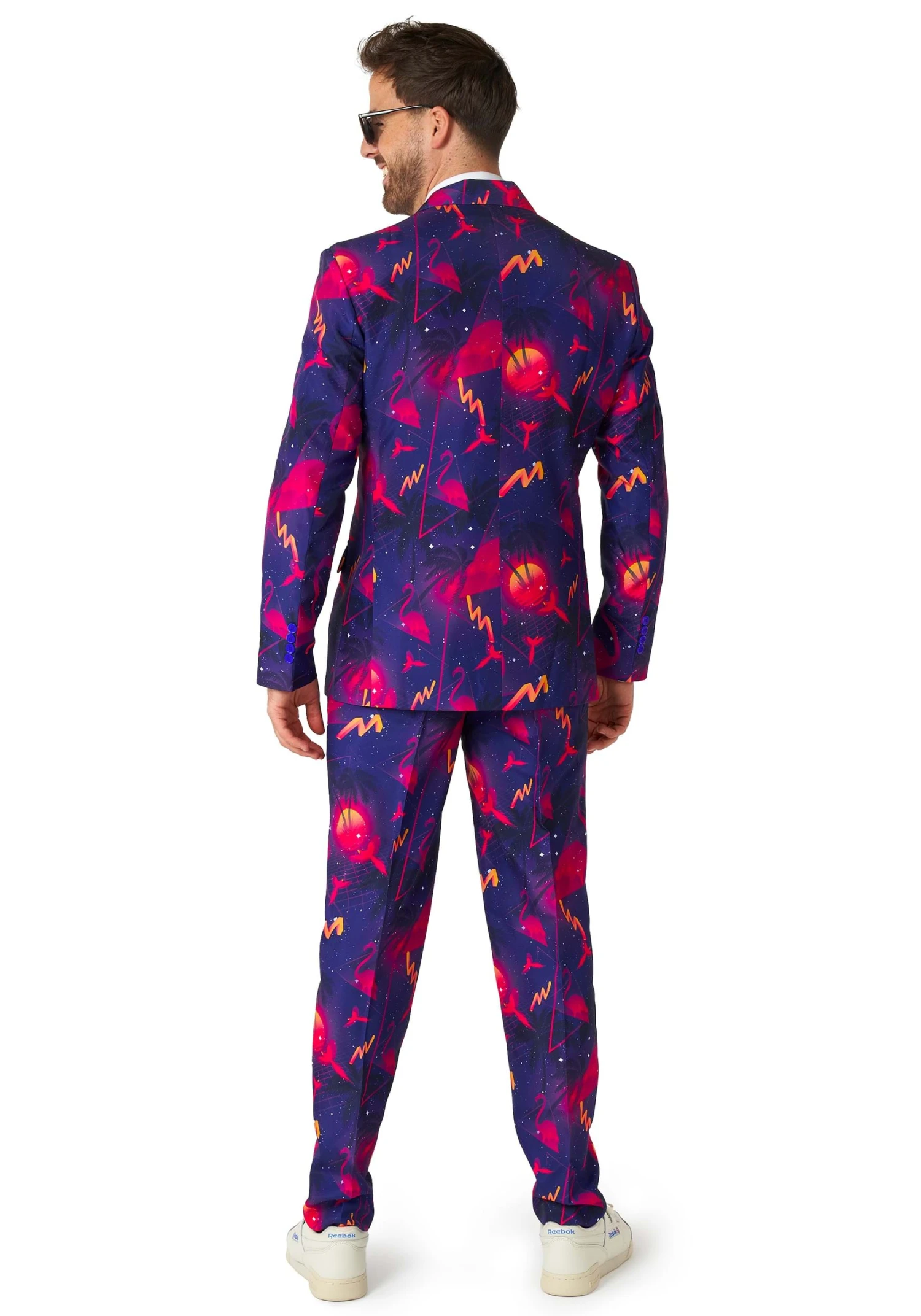Suitmeister Retro Neon Navy Suit For Men 4 Suitmeister Retro Neon Navy Suit For Men - Image 2