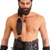 Warrior King Men's Wig And Beard 2 Warrior King Men's Wig And Beard -Halloween Costumes mens warrior king wig and beard