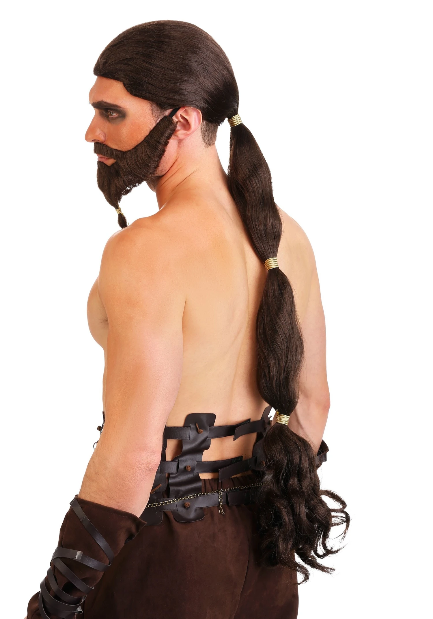 Warrior King Men's Wig And Beard 4 Warrior King Men's Wig And Beard - Image 2