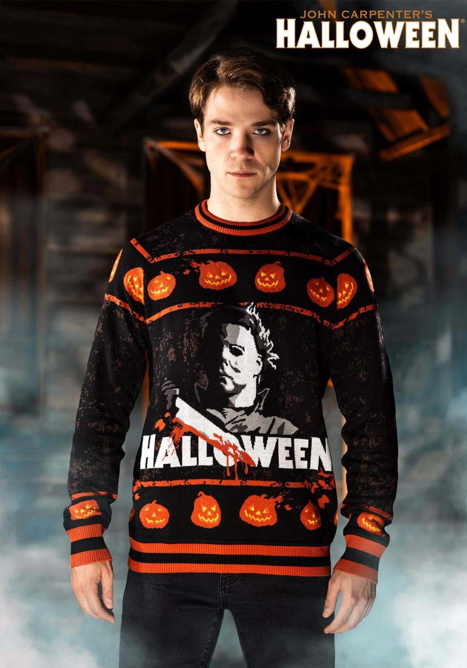 Halloween Michael Myers Adult Sweater 3 Halloween Michael Myers Adult Sweater