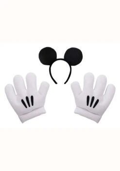 Women's Mickey Ears & Glove Set 13 Women's Mickey Ears & Glove Set -Halloween Costumes mickey ears glove set alt 1