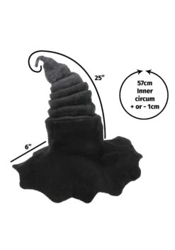 Midnight Fog | Heartfelted Witch Costume Hat -Halloween Costumes midnight fog heartfelted witch hat alt 3