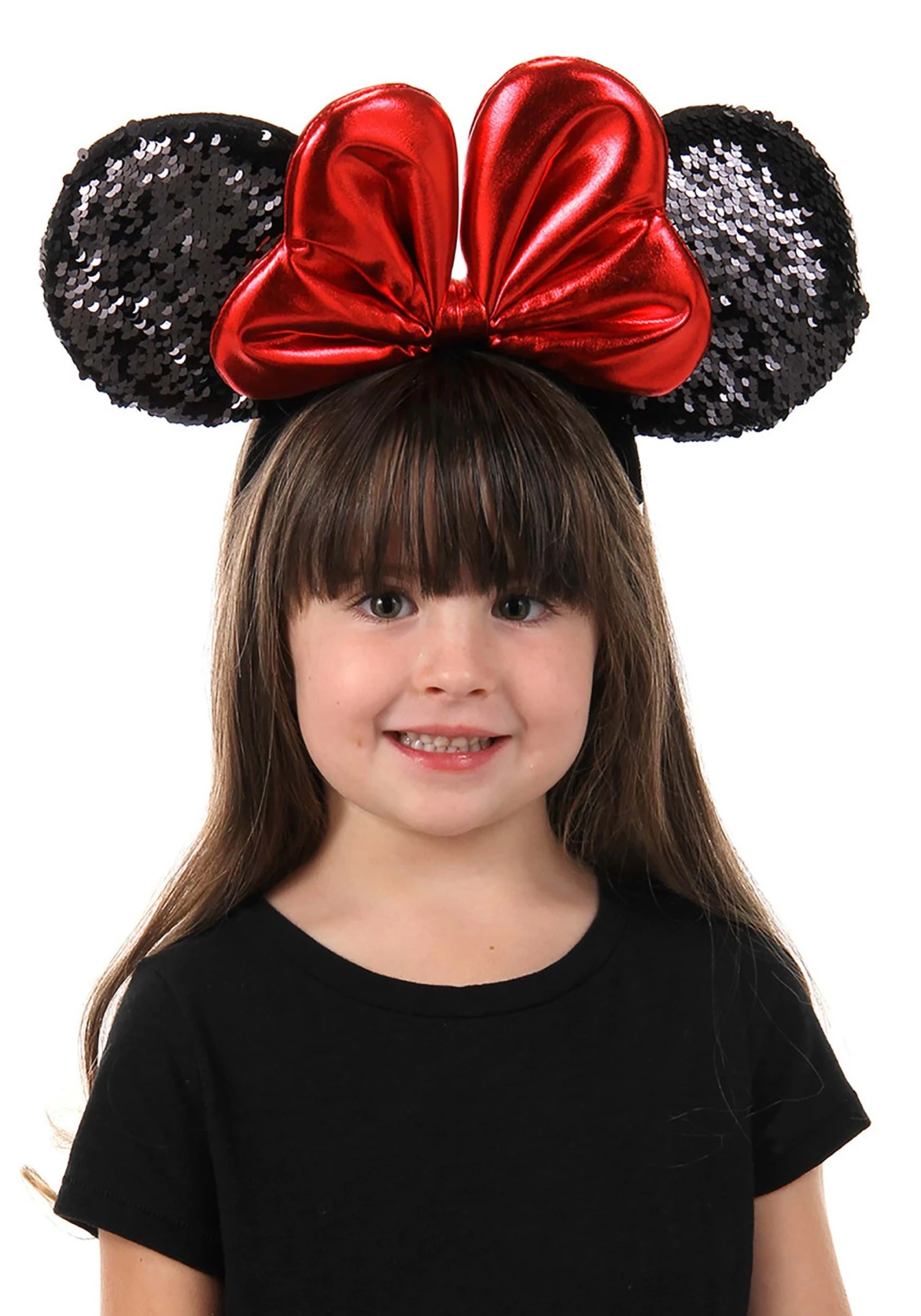 Disney Minnie Sequin Ears Red Headband 5 Disney Minnie Sequin Ears Red Headband - Image 3