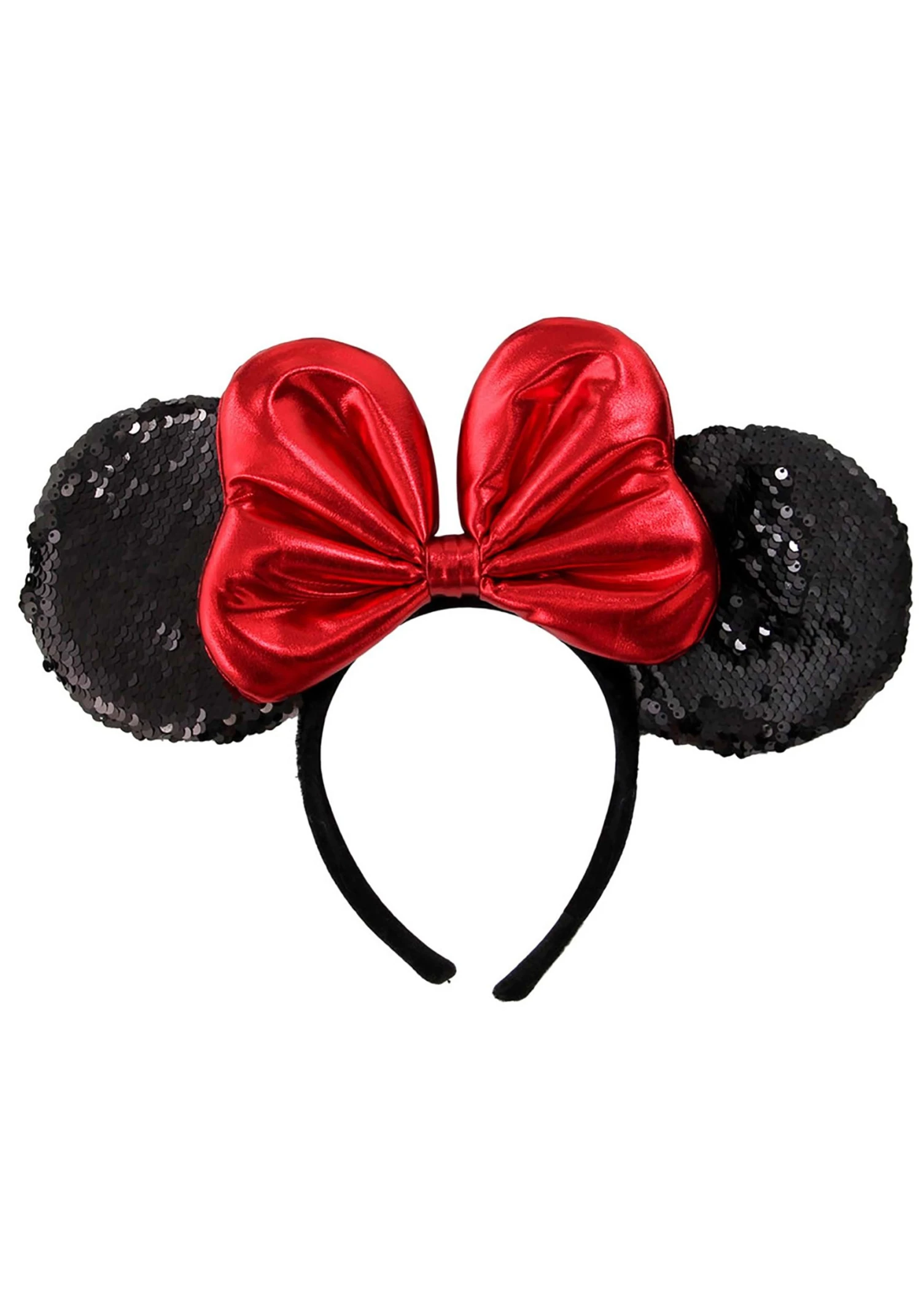 Disney Minnie Sequin Ears Red Headband 6 Disney Minnie Sequin Ears Red Headband - Image 4