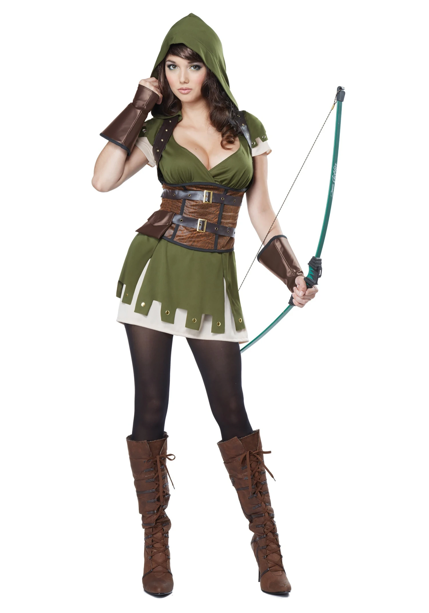 Adults Miss Robin Hood Costume 3 Adults Miss Robin Hood Costume