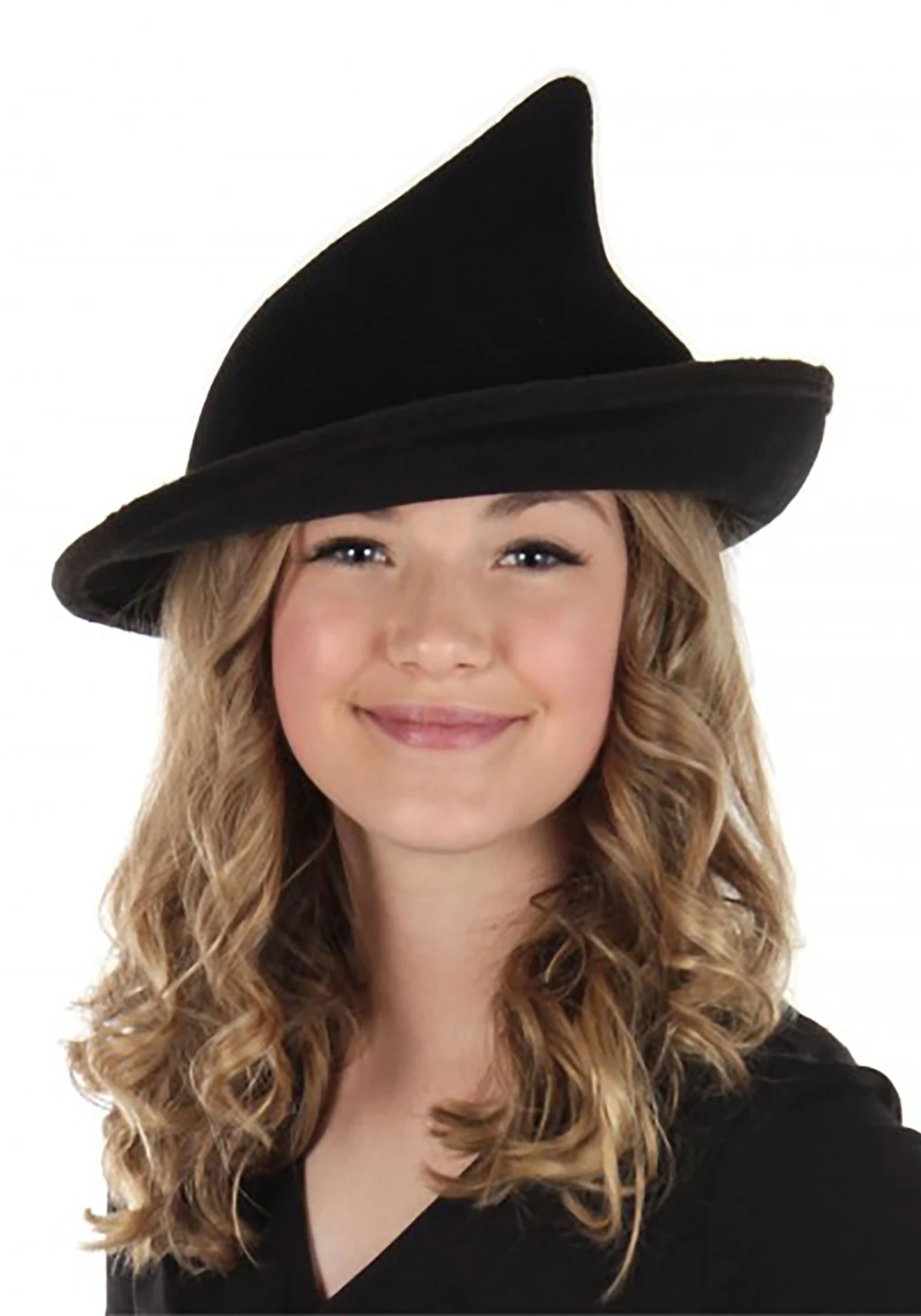 Modern Black Witch's Costume Hat 3 Modern Black Witch's Costume Hat