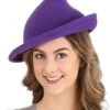 Purple Modern Witch Hat -Halloween Costumes modern witch hat purple