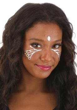 Lux Rainbow Chrome Monarch Wing Holographic Face Decals